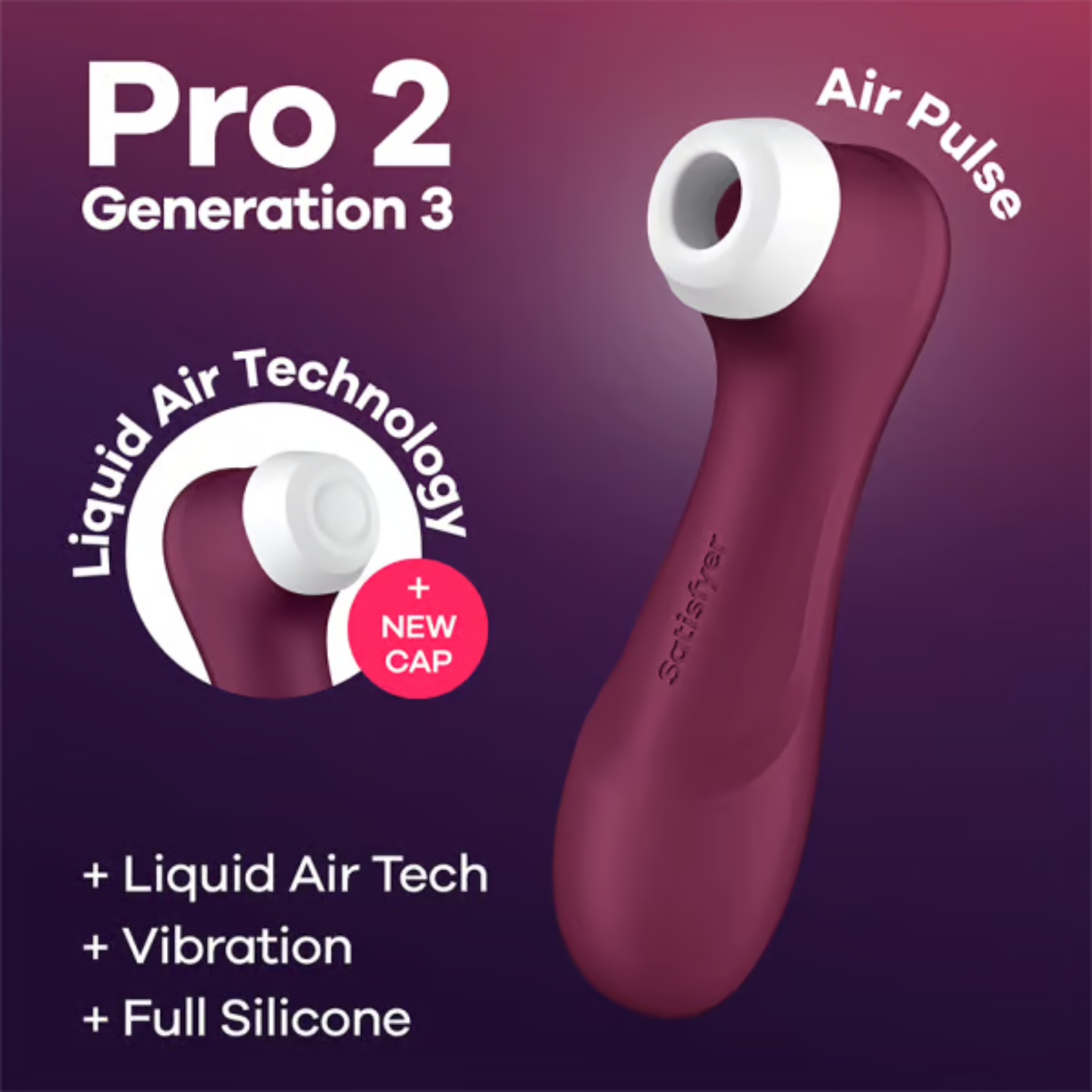 Satisfyer Pro 2 Geração 3 - Vinho
