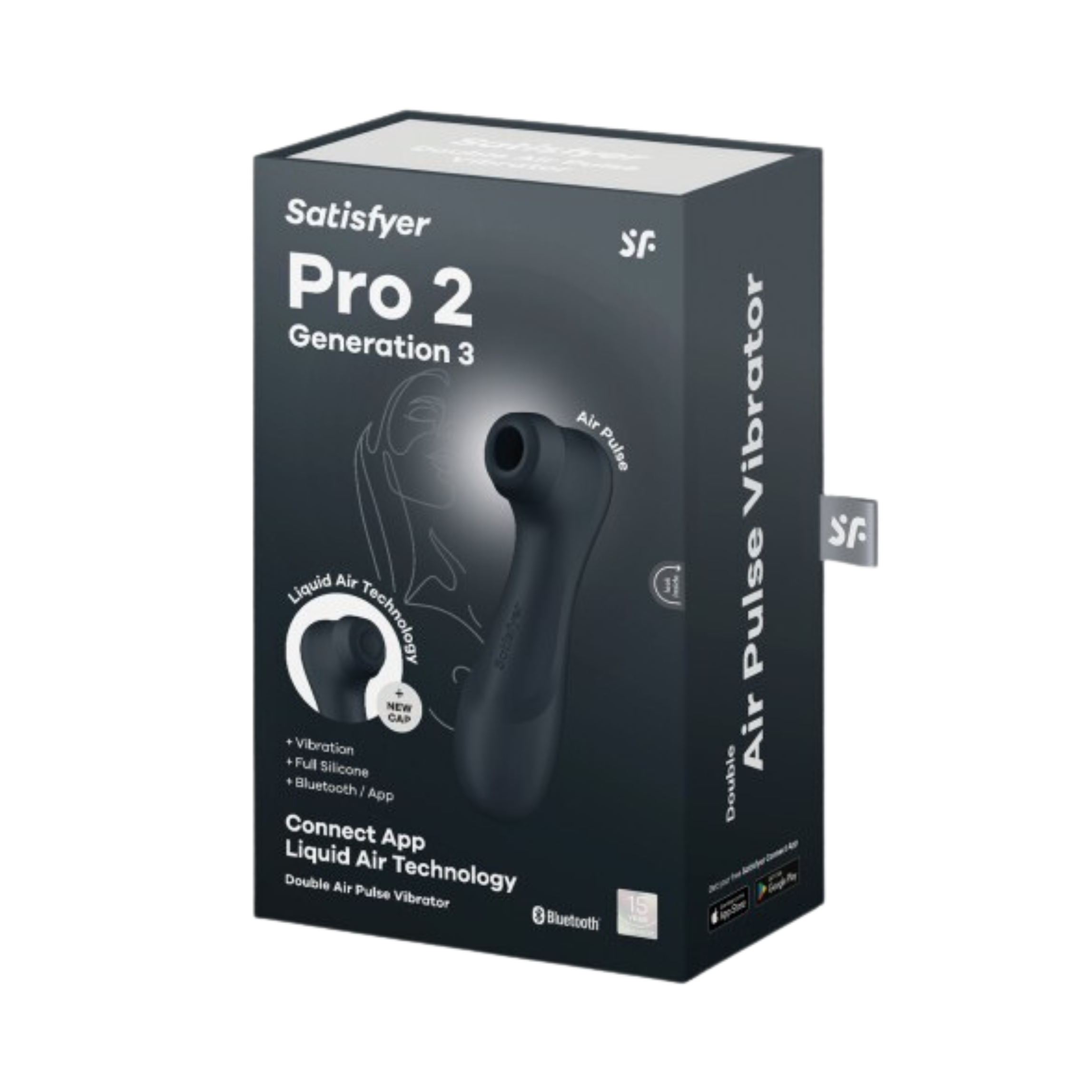 Satisfyer Pro 2 Generation 3 - com tecnologia Liquid Air e Air Pulse. Preto.