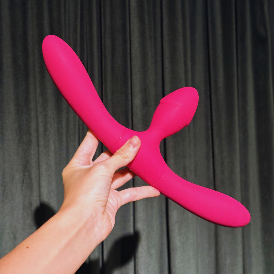 Dildo Duplo com Controle Flow