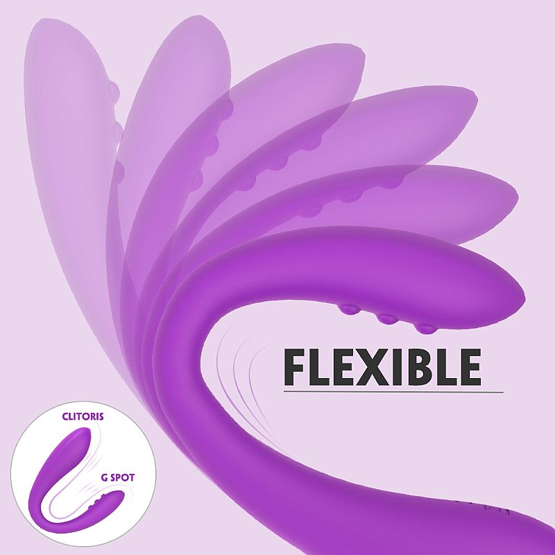Vibrador Duplo Flexível de Ponto G Clare