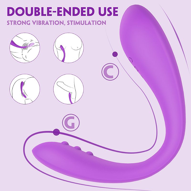 Vibrador Duplo Flexível de Ponto G Clare