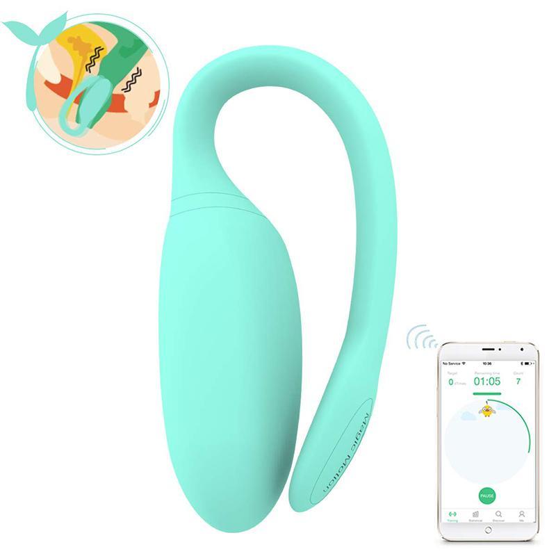 Kegel Rejuve Magic Motion é o novo desenvolvimento da Magic Motion para o treinamento muscular do assoalho pélvico. Kegel Rejuve Magic Motion auxilia no treino de contração do músculo, podendo ser usado com aplicativo para celular ou sem. É feito de silicone e é recarregável com USB.
